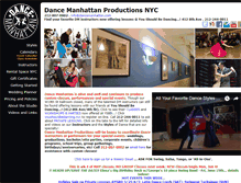 Tablet Screenshot of dancemanhattan.com